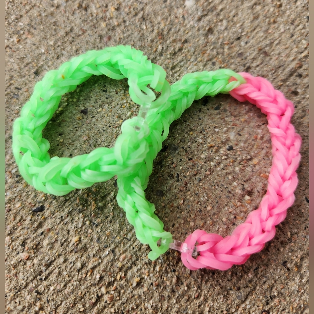 Rainbow Loom band bracelets